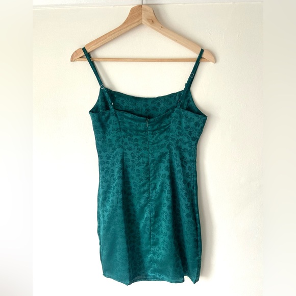 NWT Green Rihoas Mini Slip Dress - Picture 4 of 5